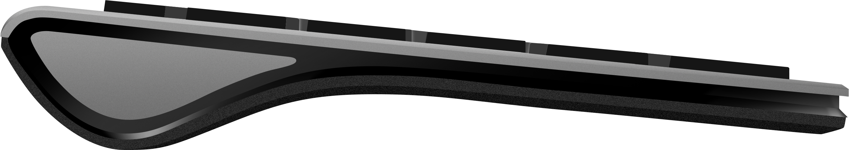 Querschnitt einer ergonomischen Schaumstoff-Einlegesohle mit verschiedenen Materialschichten