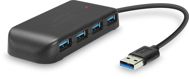SNAPPY EVO USB Hub, 7-Port, USB 3.0, USB 3.1 Gen 1, USB 3.2 Gen 1 (5 Gbit/s), Active, black