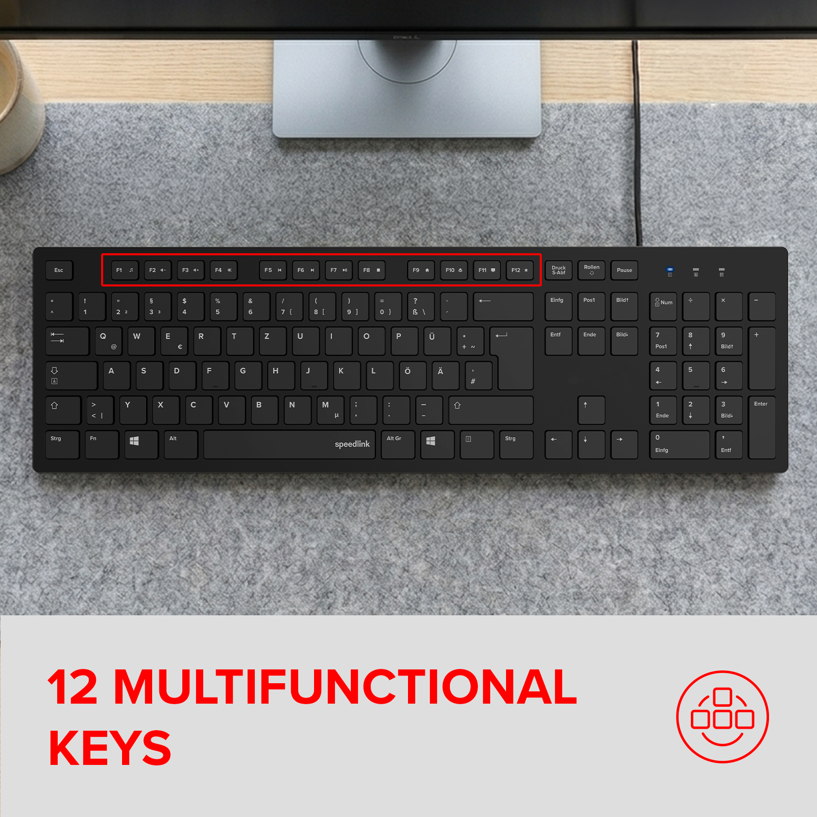 NIALA Keyboard, schwarz - DE Layout