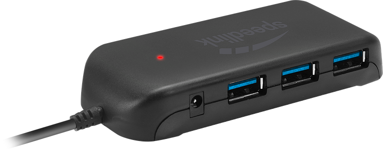 SNAPPY EVO USB Hub, 7-Port, USB 3.0, USB 3.1 Gen 1, USB 3.2 Gen 1 (5 Gbit/s), Active, black