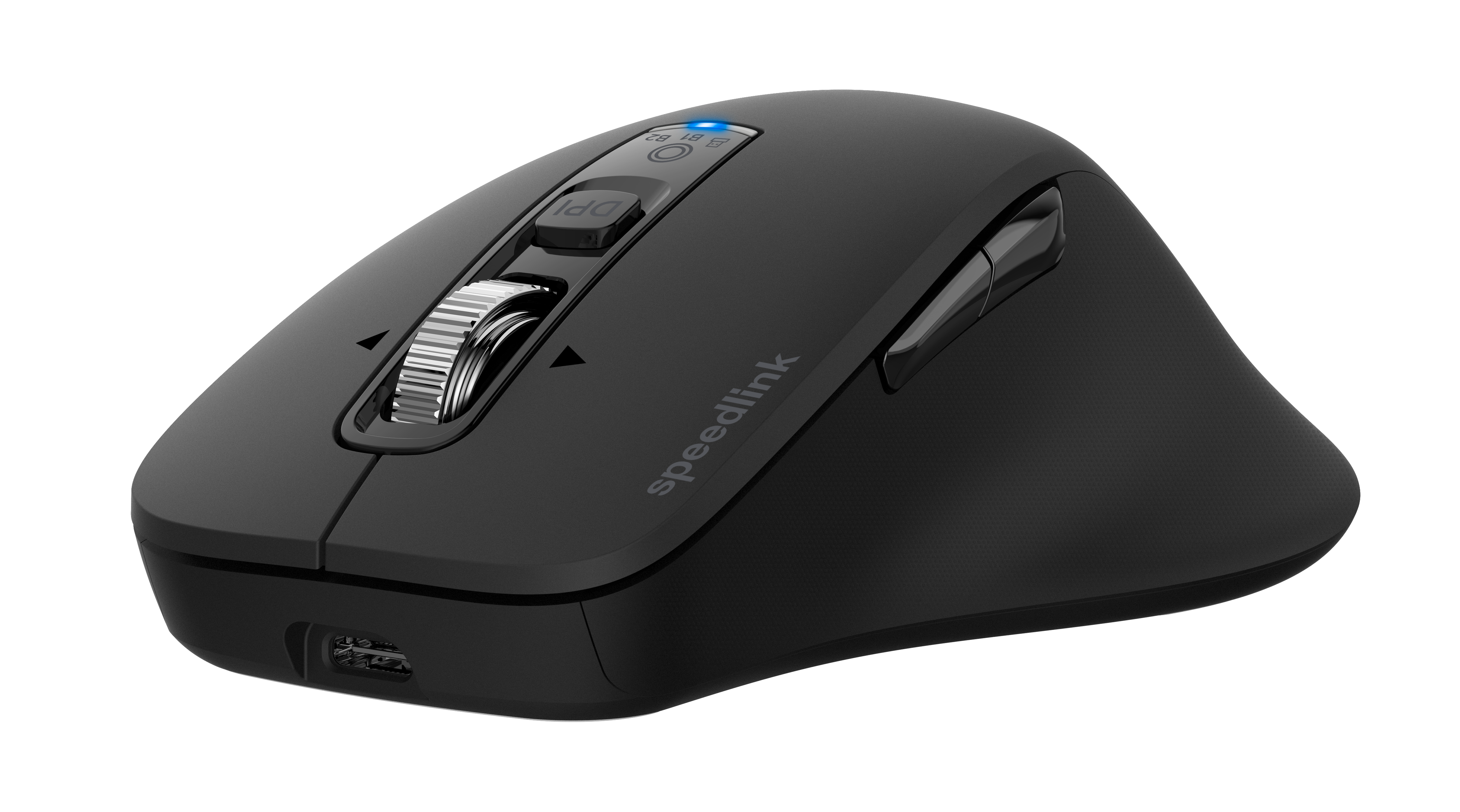 VELORA wiederaufladbare Maus - kabellos, Bluetooth, Smart Flying Scroll Wheel, schwarz