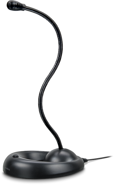 LUCENT USB Flexible Desktop Microphone, black