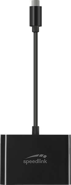 Schwarzer Speedlink USB-C auf HDMI Adapter für Monitore und Fernseher