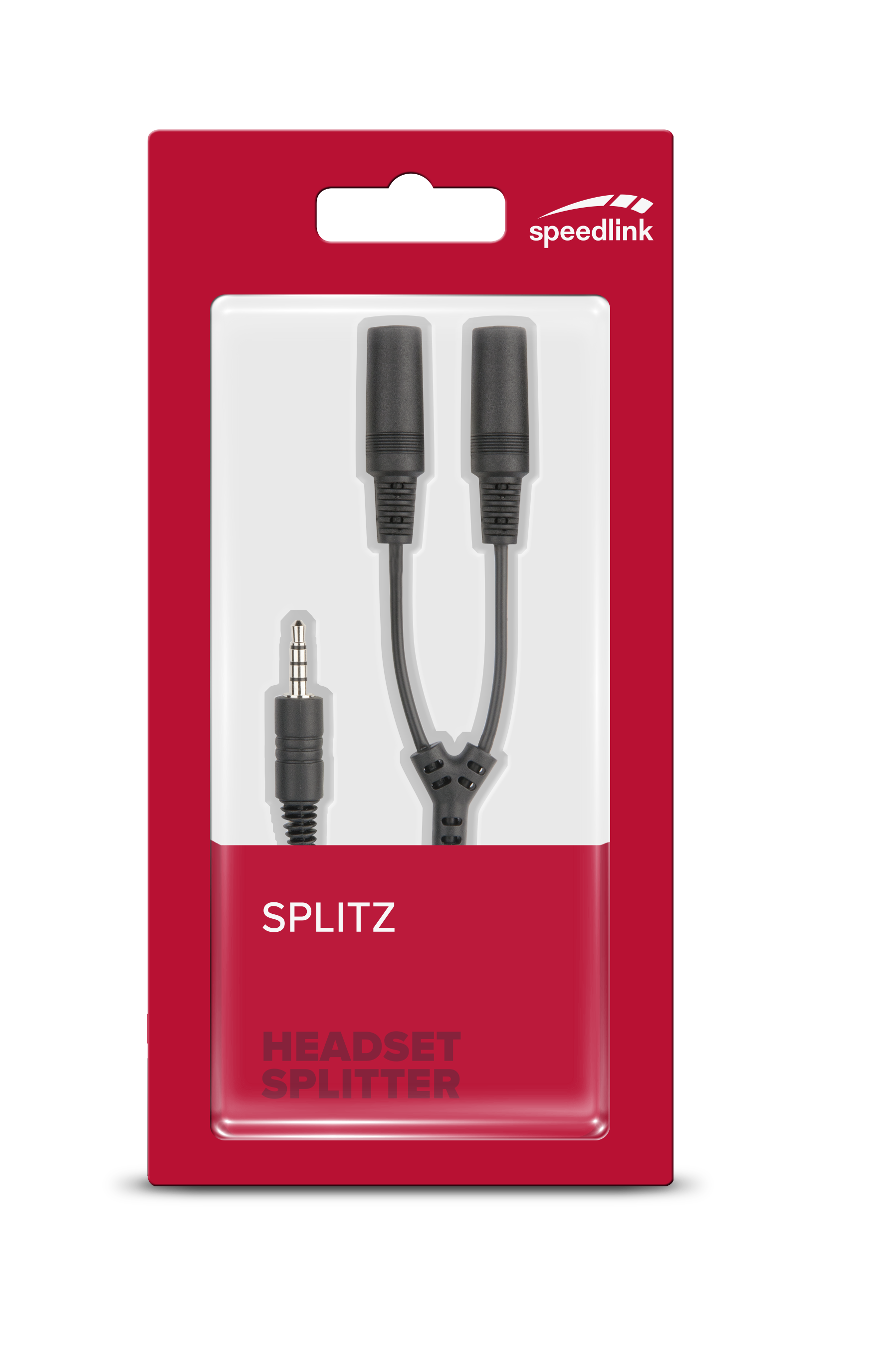 SPLITZ Headset Splitter, schwarz