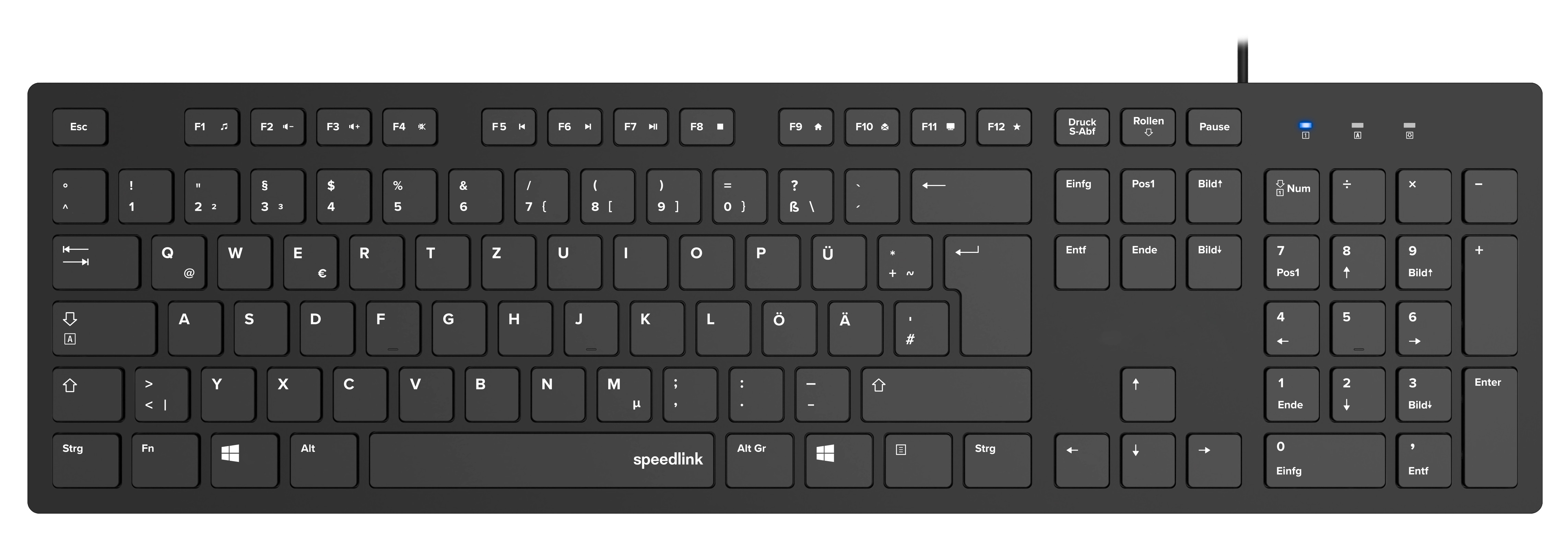 NIALA Keyboard, schwarz - DE Layout