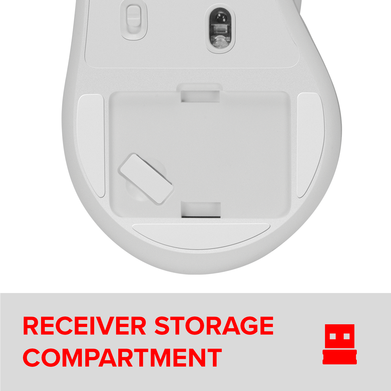 VELORA wiederaufladbare Maus - kabellos, Bluetooth, Smart Flying Scroll Wheel, weiß