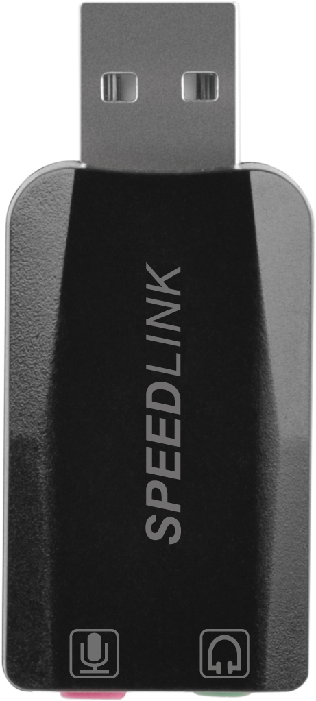 SCHEDA AUDIO ESTERNA USB BLACK - SPEEDLINK - Proservice srl