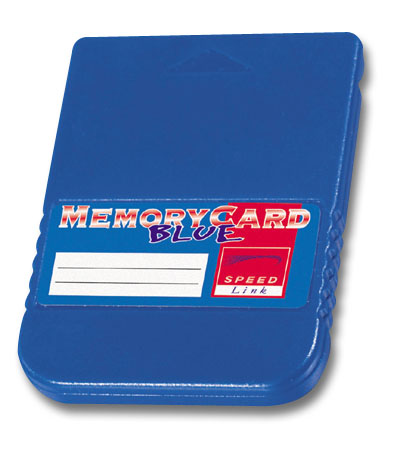 Memory Card Blue von Speed Link für Spielkonsolen, blaues Speichermodul