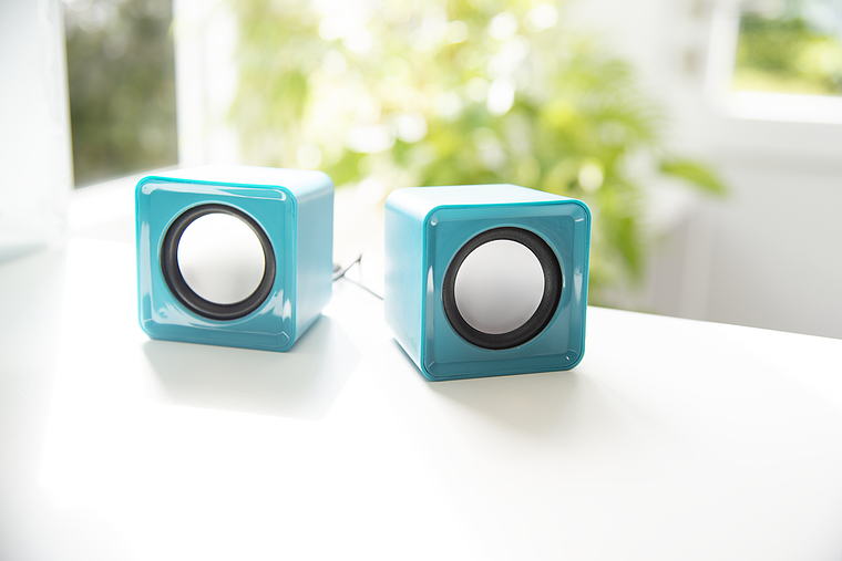 TWOXO Stereo Speakers, turquoise
