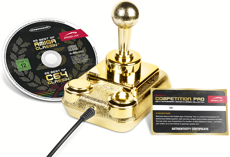 COMPETITION PRO 25th Anniversary Edition & Games Collection, gold