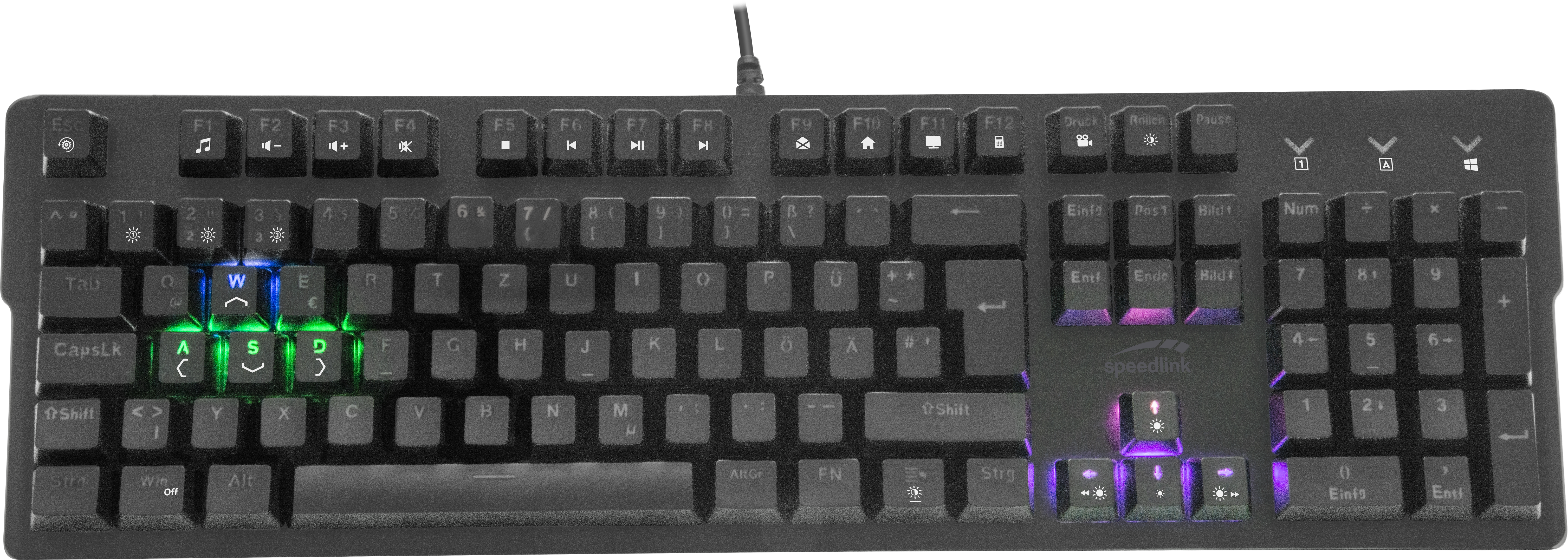 VELA LED Mechanical Gaming Keyboard, black, US Layout