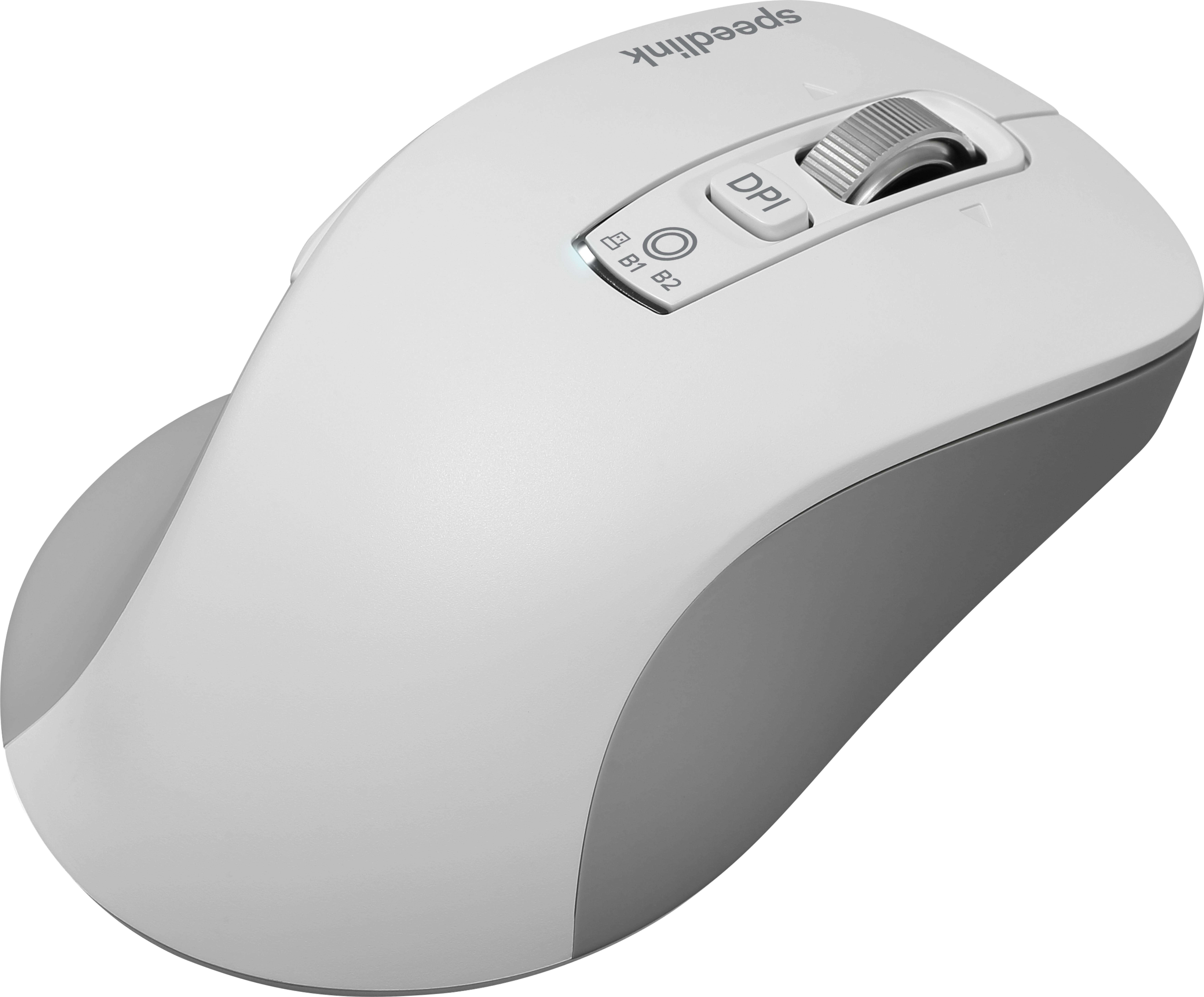 VELORA wiederaufladbare Maus - kabellos, Bluetooth, Smart Flying Scroll Wheel, weiß