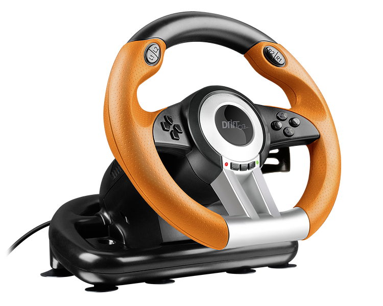 DRIFT O.Z. Racing Wheel PS3 – schwarz-orange