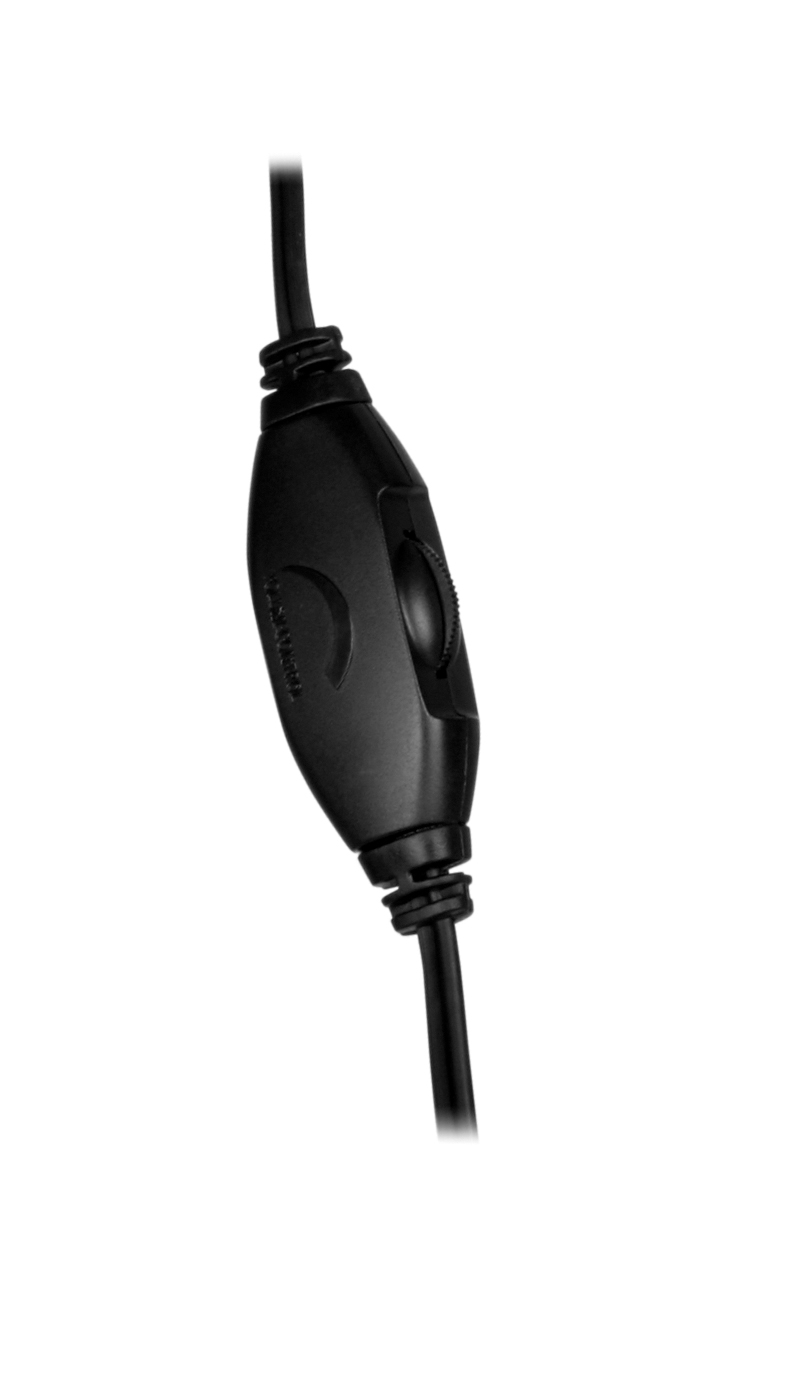 Nahaufnahme eines schwarzen Kabel-Drehschalters zur Steuerung von Lampen oder Elektrogeräten