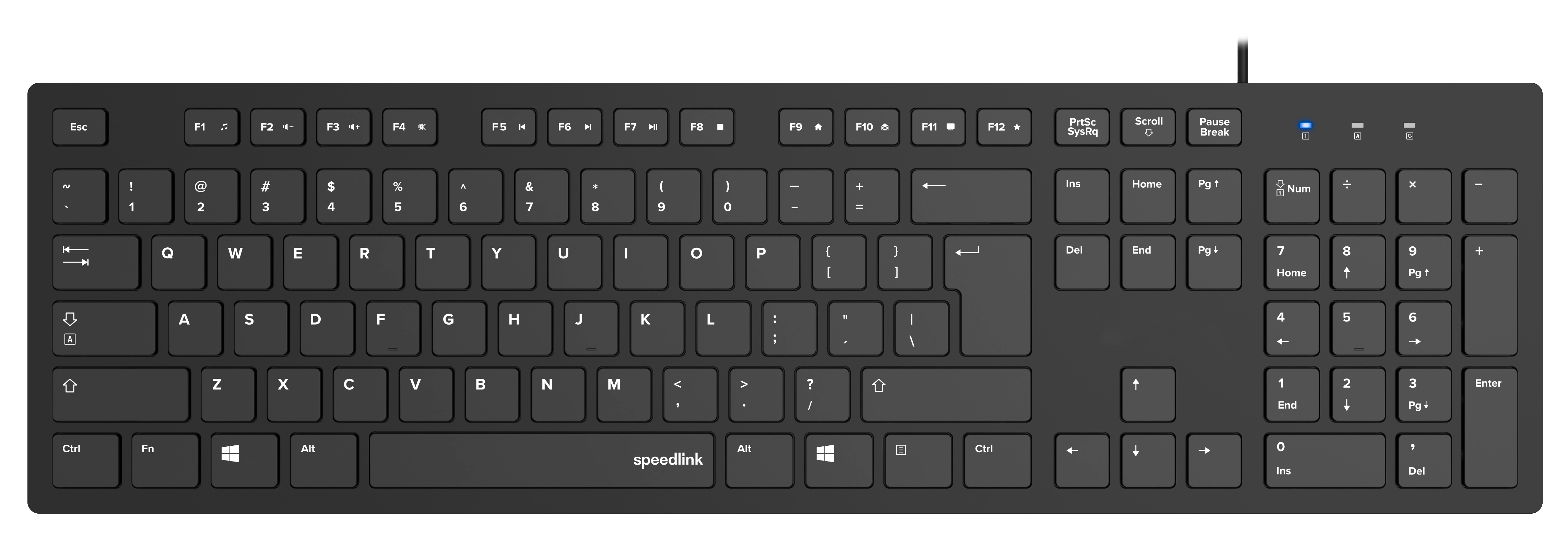 NIALA Keyboard, black - US Layout