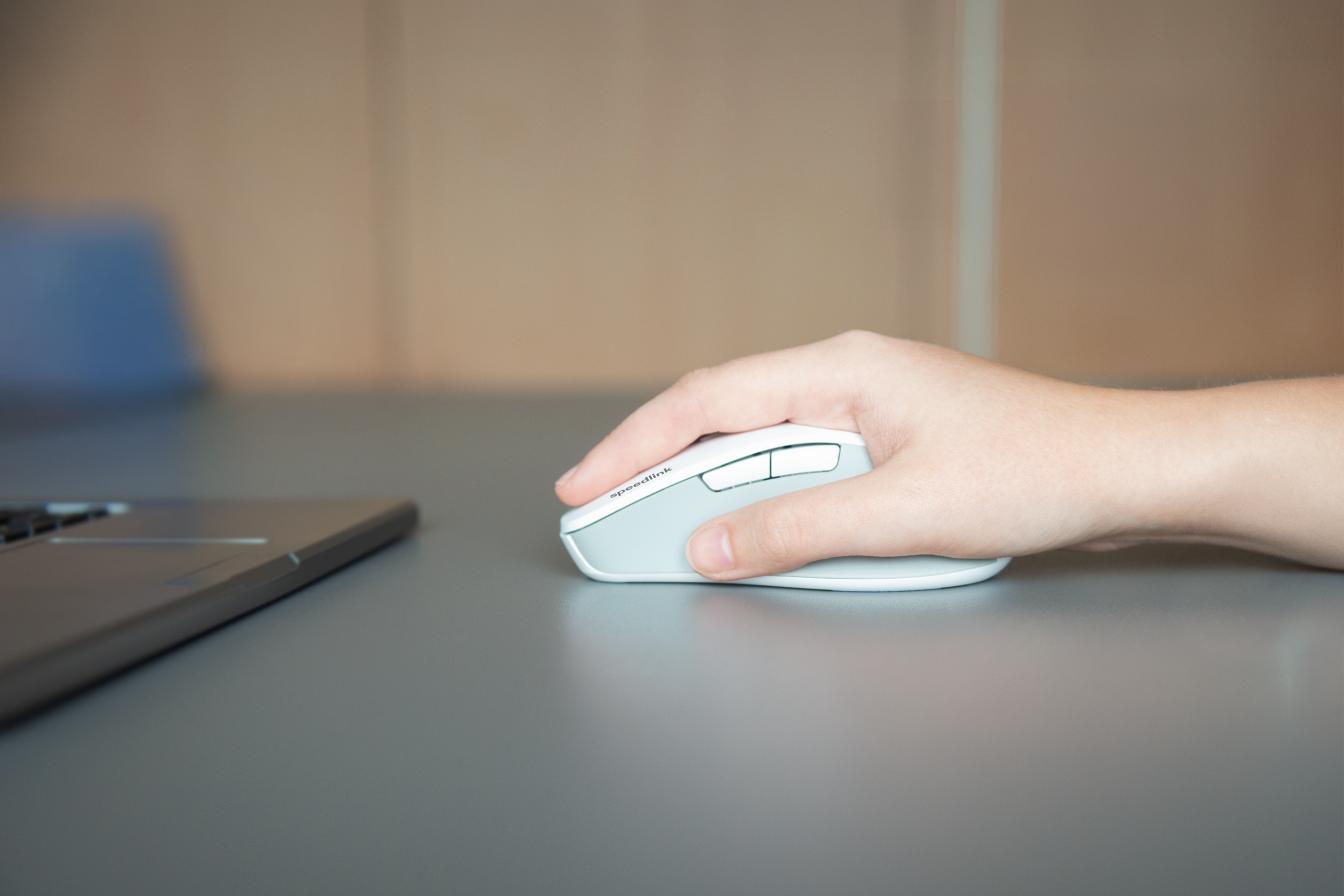 VELORA wiederaufladbare Maus - kabellos, Bluetooth, Smart Flying Scroll Wheel, weiß