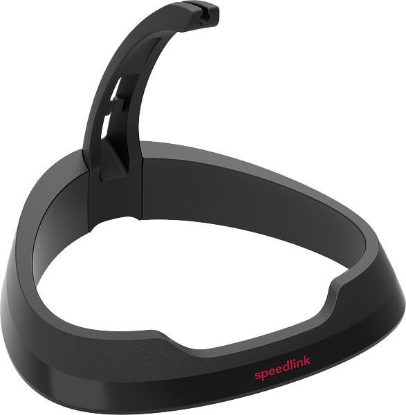 Schwarzer Speedlink Kopfhörerständer aus Kunststoff für Headsets und Kopfhörer, modernes Design