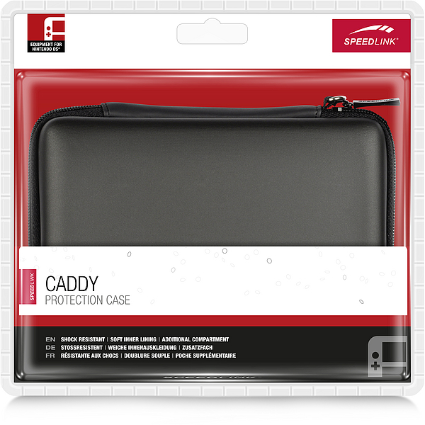 Schwarze SPEEDLINK Caddy Schutzhülle für Nintendo Switch in Originalverpackung mit Reißverschluss