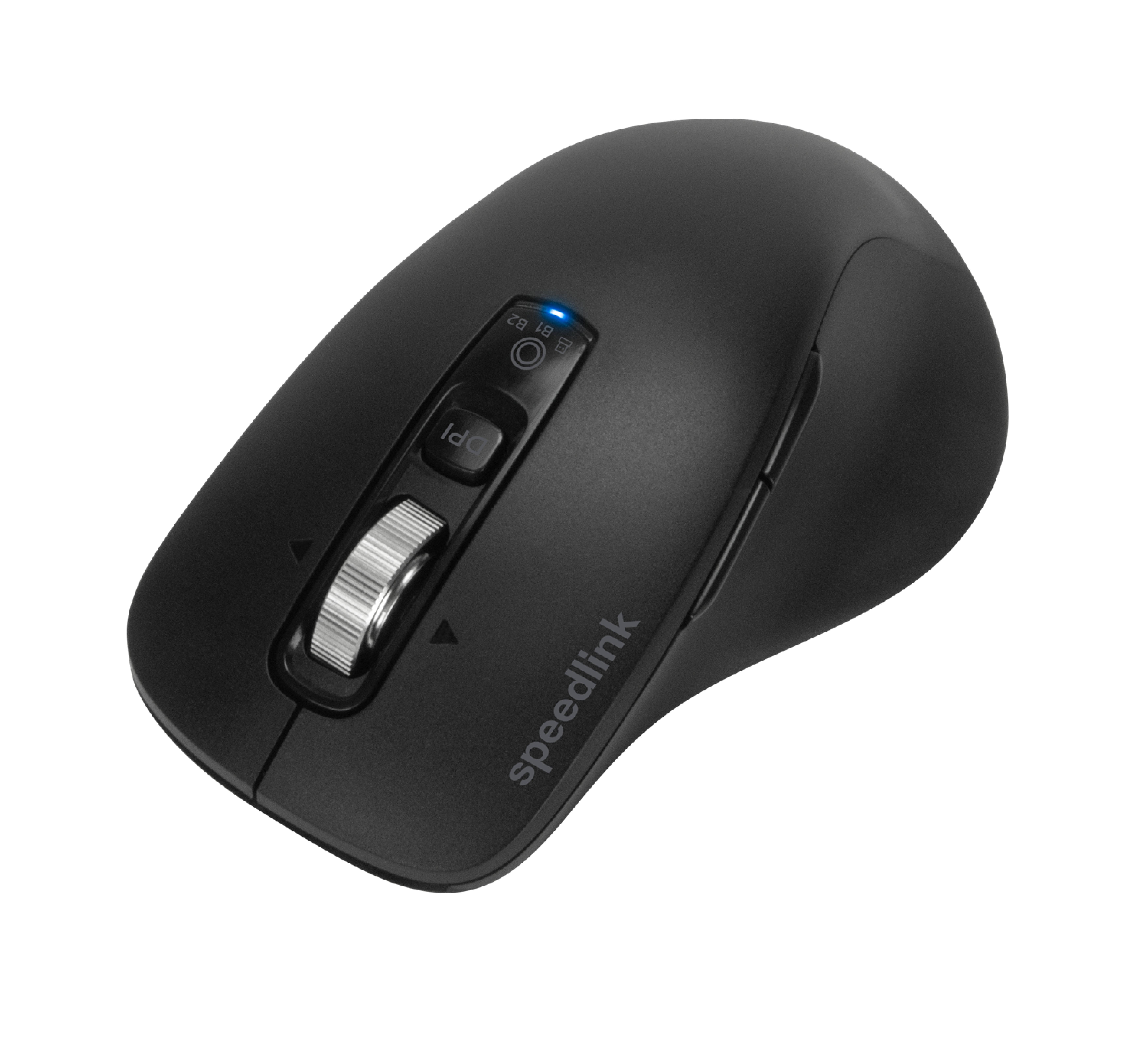 VELORA wiederaufladbare Maus - kabellos, Bluetooth, Smart Flying Scroll Wheel, schwarz