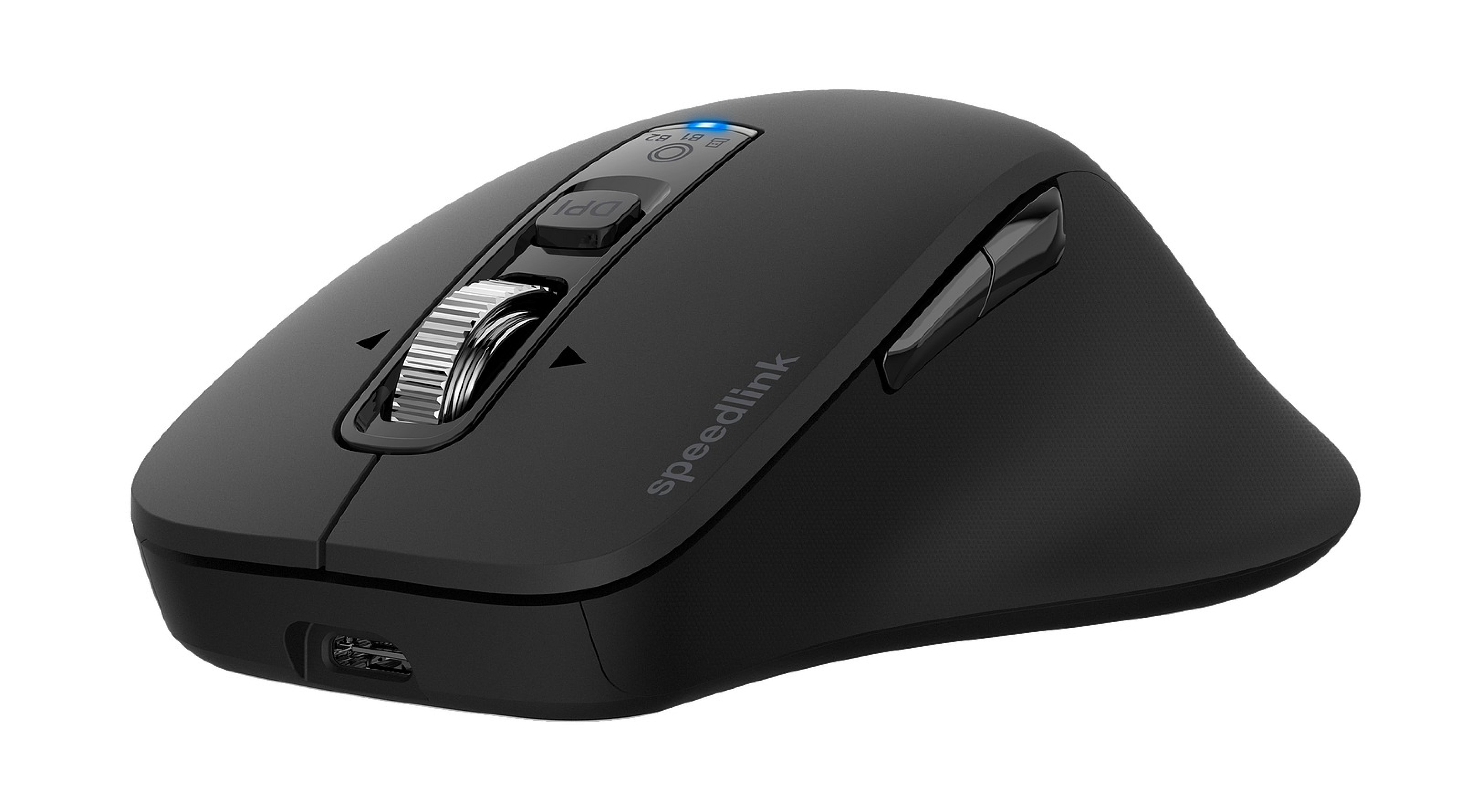 VELORA wiederaufladbare Maus - kabellos, Bluetooth, Smart Flying Scroll Wheel, schwarz