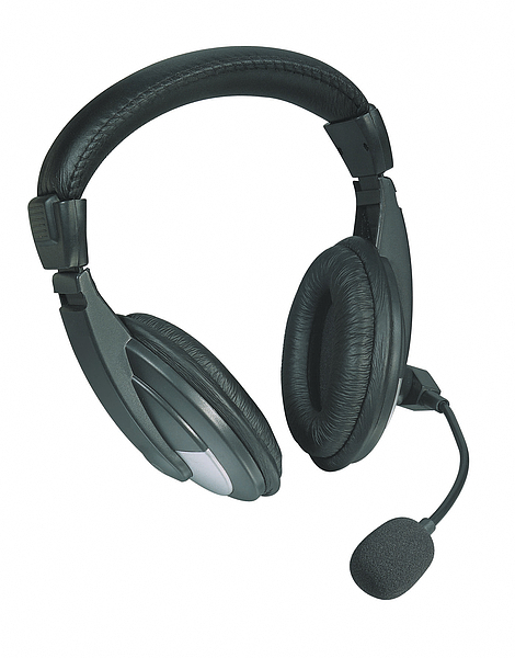 Schwarzes Over-Ear-Headset mit integriertem Mikrofon für komfortables Gaming und Online-Kommunikation