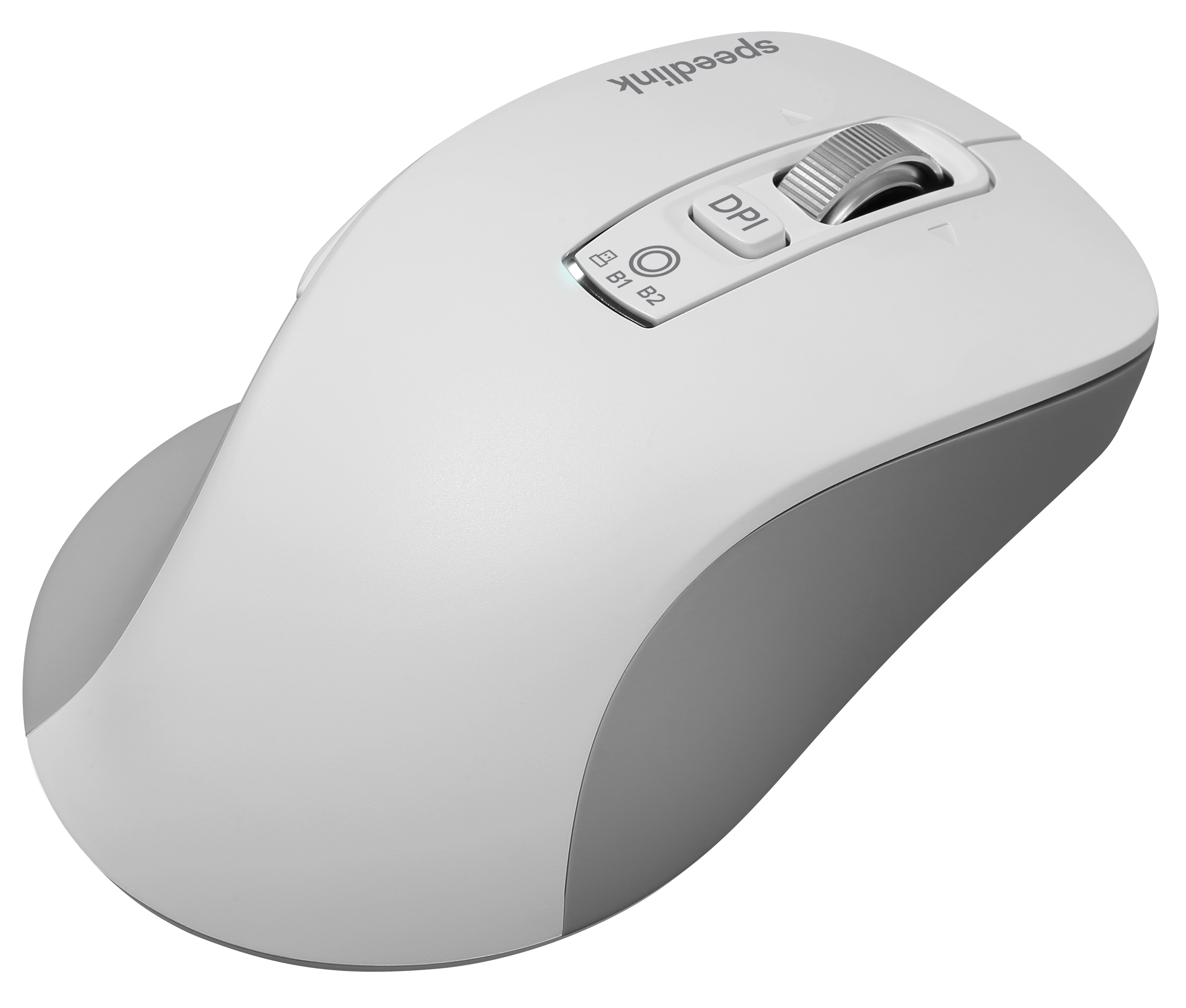 VELORA wiederaufladbare Maus - kabellos, Bluetooth, Smart Flying Scroll Wheel, weiß