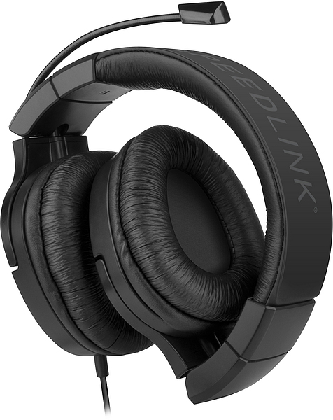 Schwarzes Over-Ear-Gaming-Headset mit integriertem Mikrofon und komfortabler Polsterung
