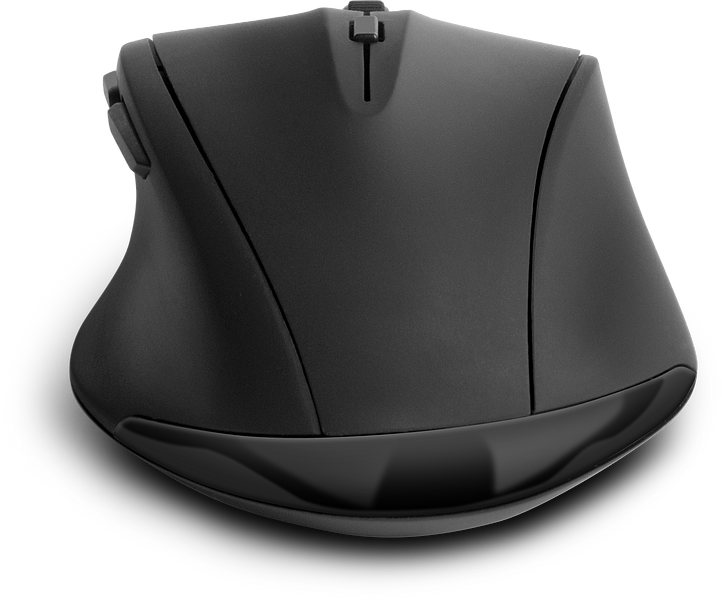CALADO Silent Mouse - Wireless USB, rubber-black