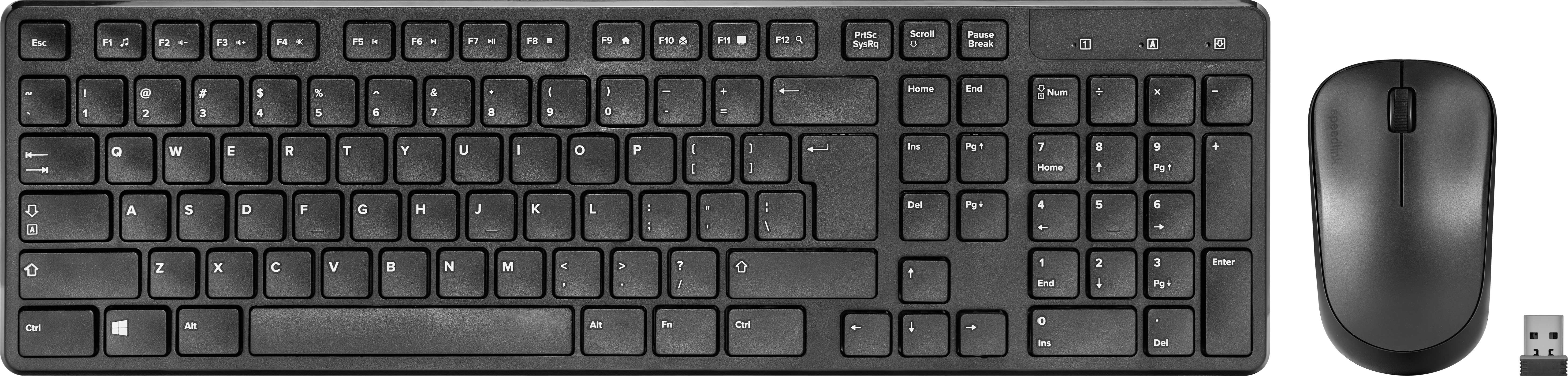 SIGNIUM Deskset - kabellos, schwarz - US-Layout