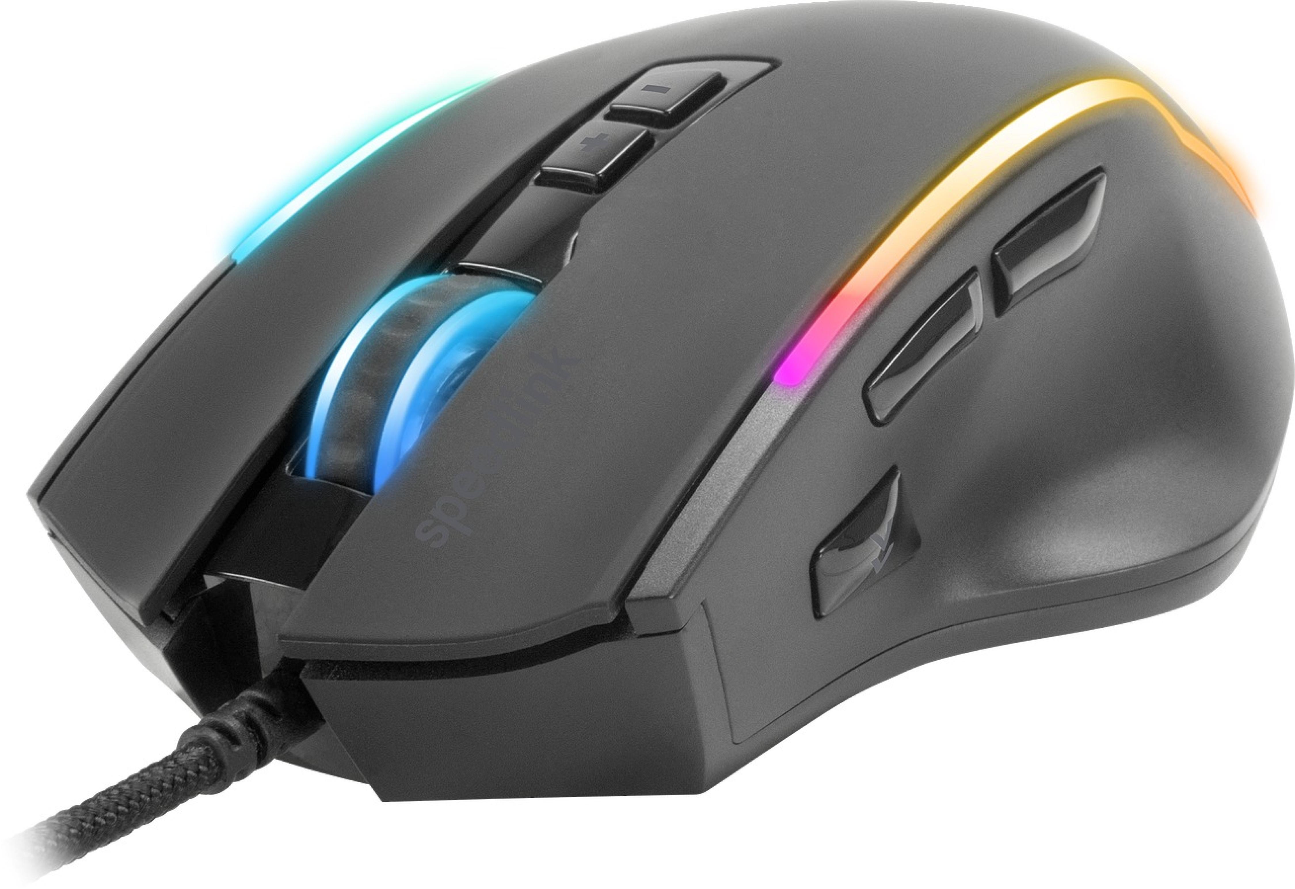 DECUS NX RGB Gaming Mouse, rubber-black