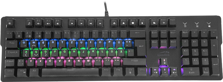VELA LED Mechanische Gaming Tastatur, schwarz