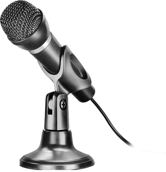 CAPO Tisch & Hand Mikrofon, schwarz