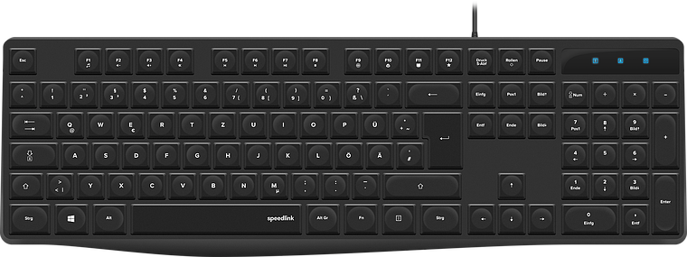NEOVA Tastatur, schwarz - DE layout
