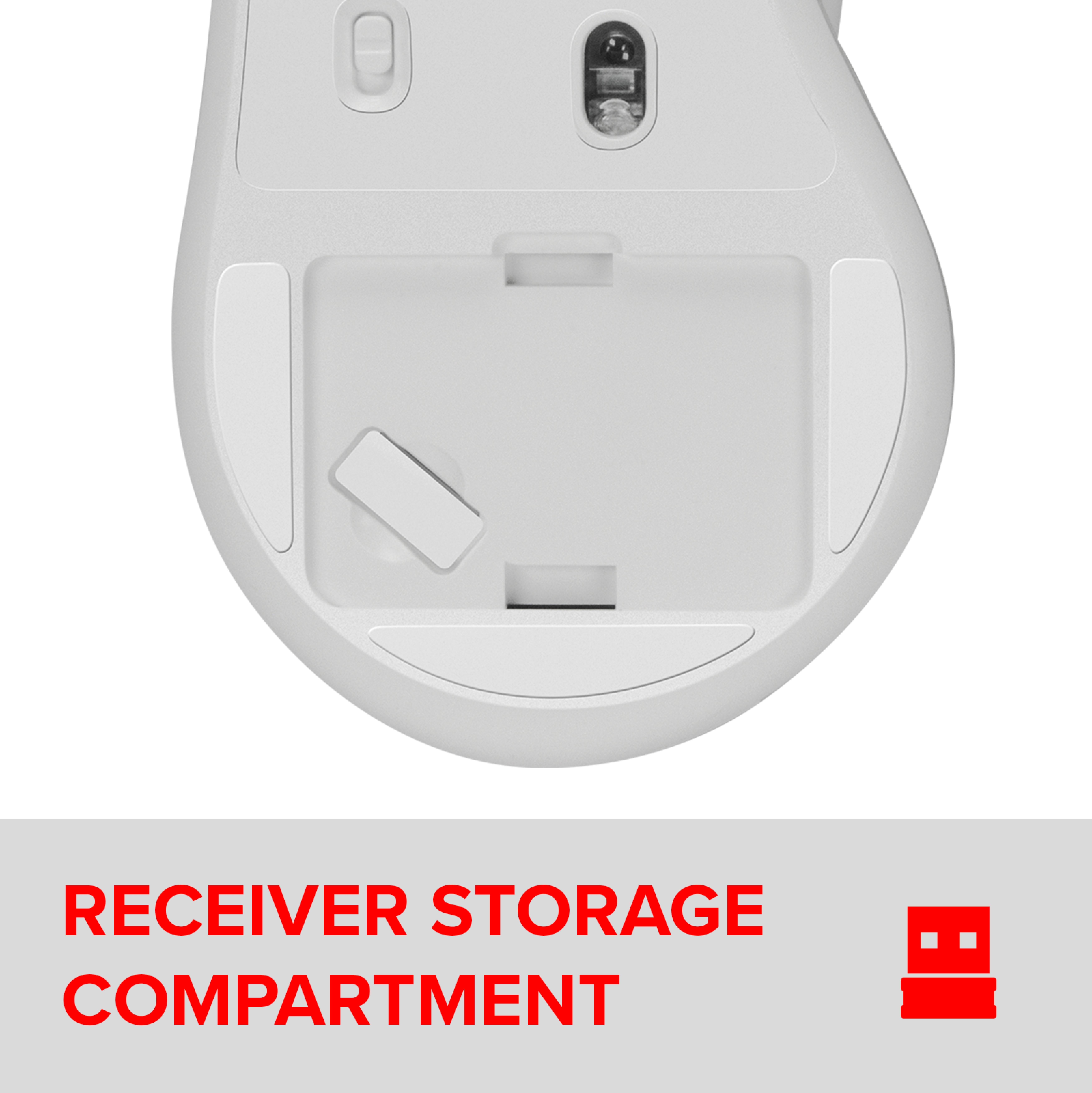 VELORA wiederaufladbare Maus - kabellos, Bluetooth, Smart Flying Scroll Wheel, weiß
