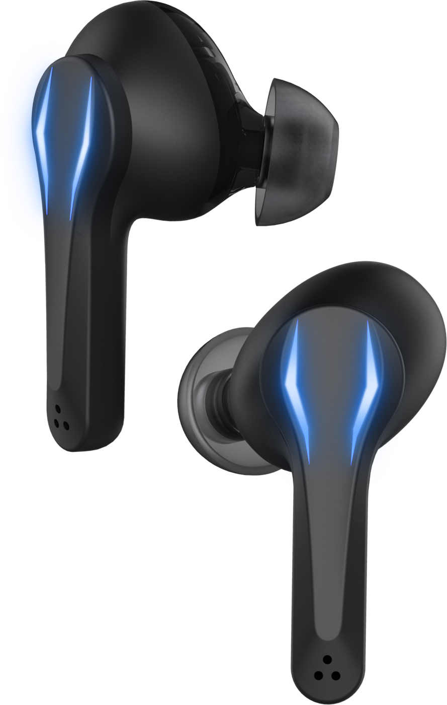 VIVAS LED Gaming True  In-Ear Kopfhörer kabellos beleuchtet, schwarz