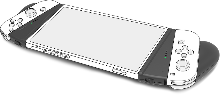 V-GRIP 2-IN-1 Handle für Joy-cons - für Nintendo Switch/OLED, schwarz