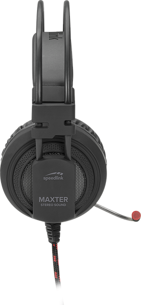Speedlink MAXTER Stereo Sound Gaming-Headset in Schwarz mit Kabel und Mikrofon, Seitenansicht