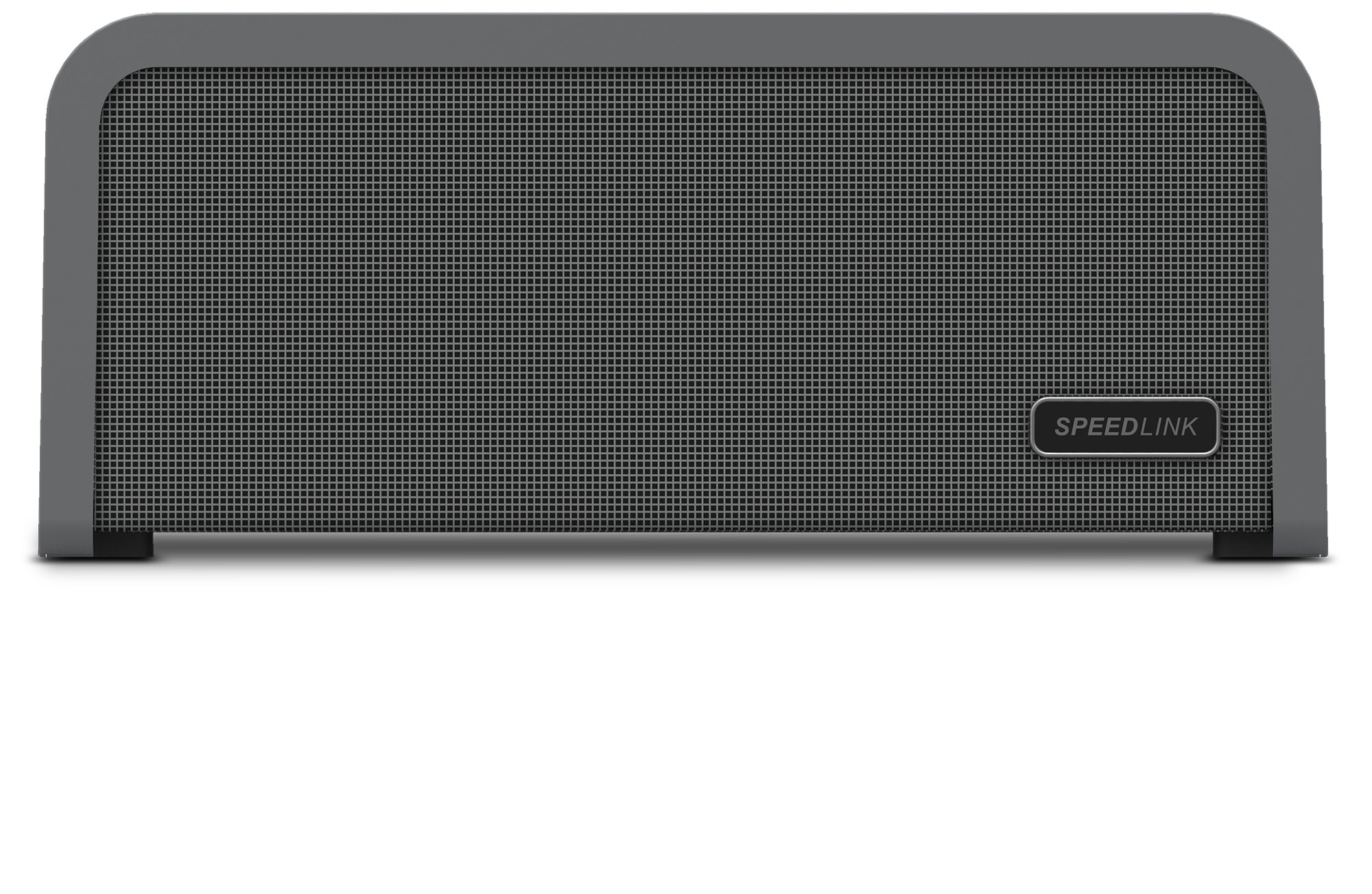 Abbildung eines schwarzen tragbaren SPEEDLINK Bluetooth-Lautsprechers, kompakt und modern im Design