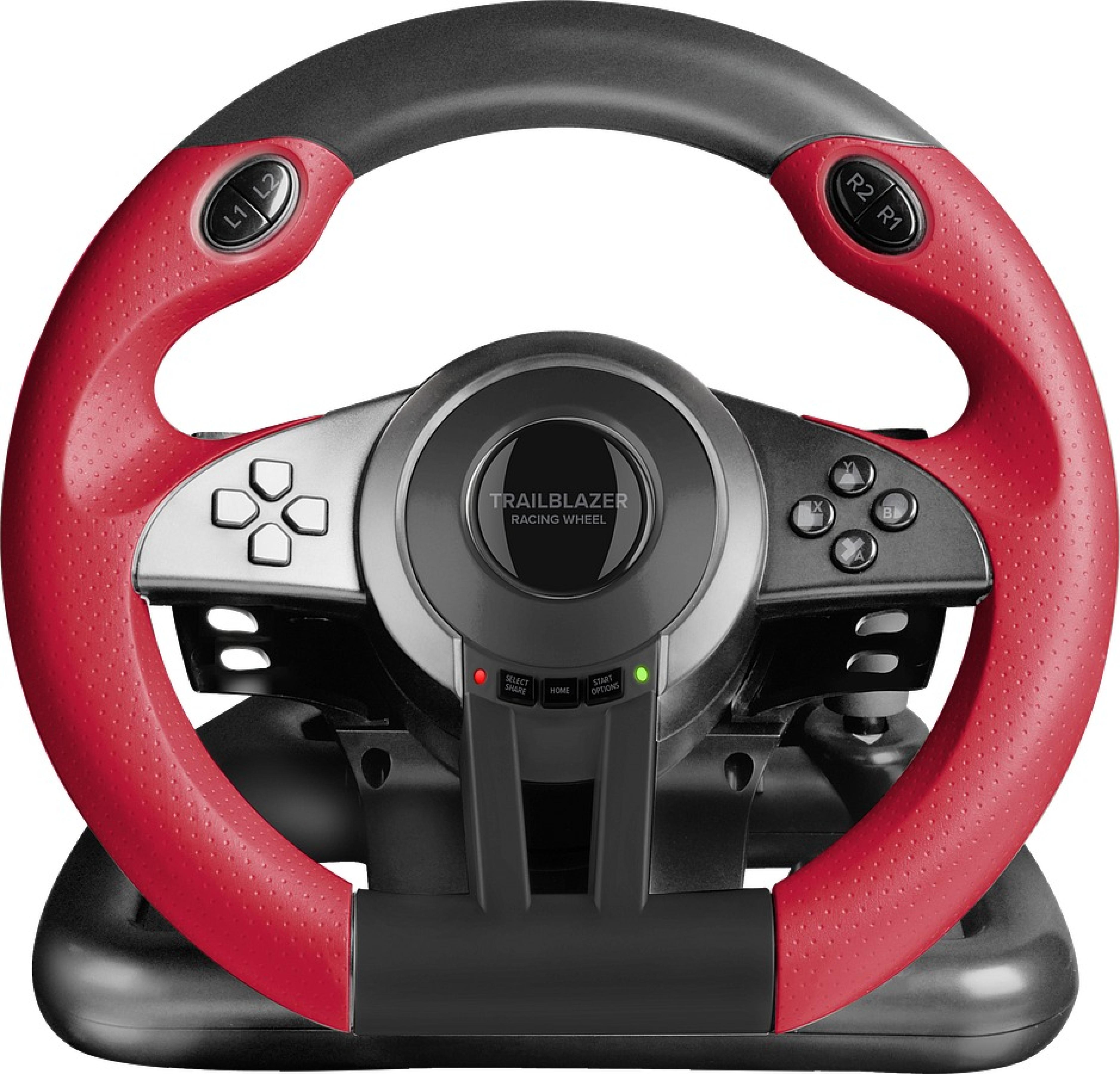 TRAILBLAZER Racing Wheel for PC/PS4/Xbox Series X/S/One/Switch 2/Switch/OLED, black