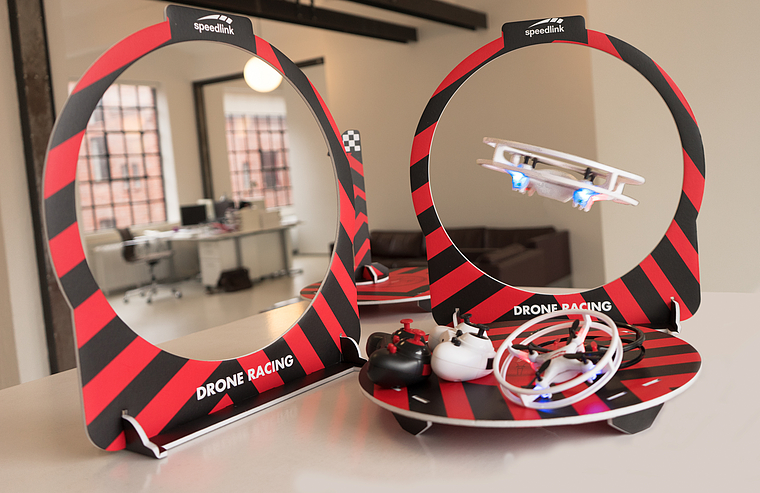 RACING DRONES Competition Set, black-white