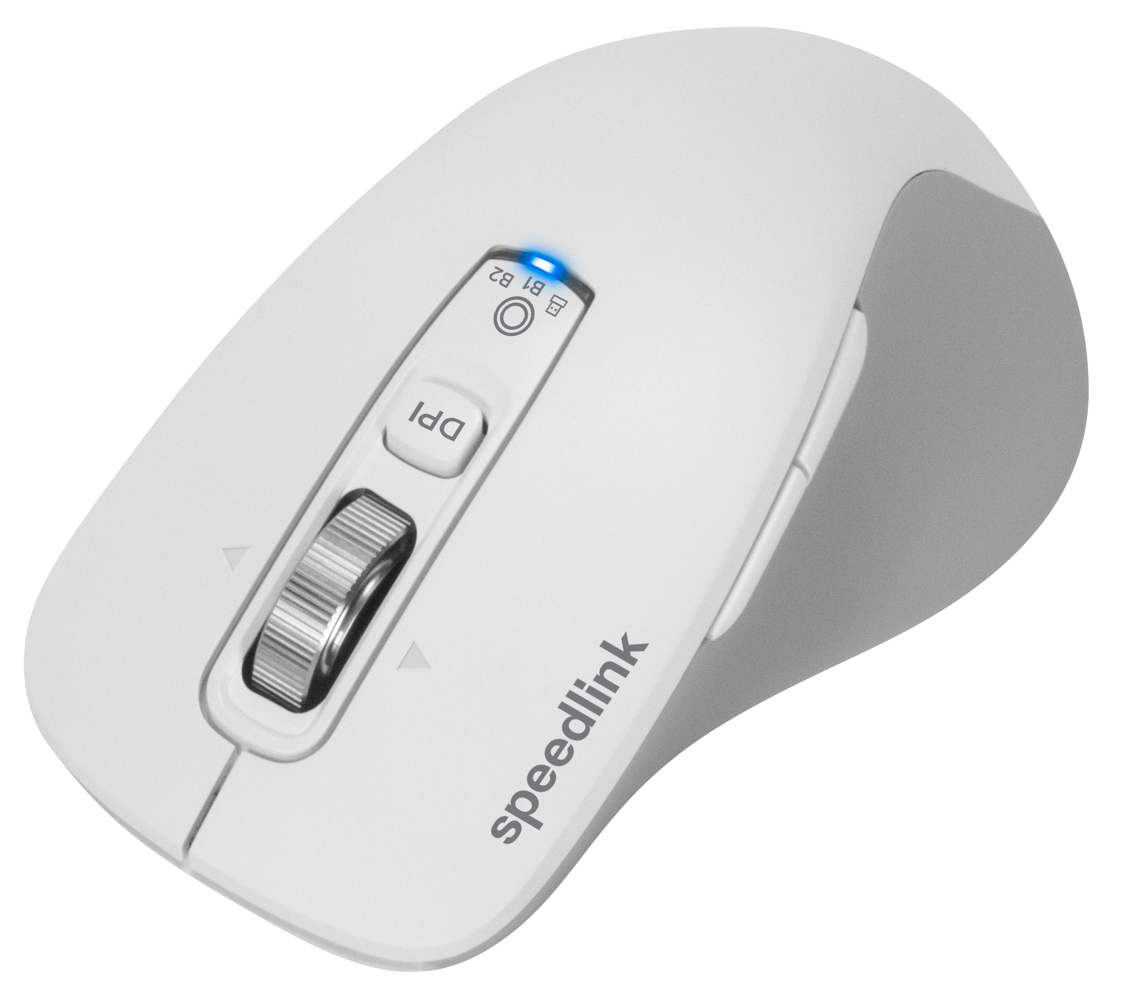 VELORA wiederaufladbare Maus - kabellos, Bluetooth, Smart Flying Scroll Wheel, weiß