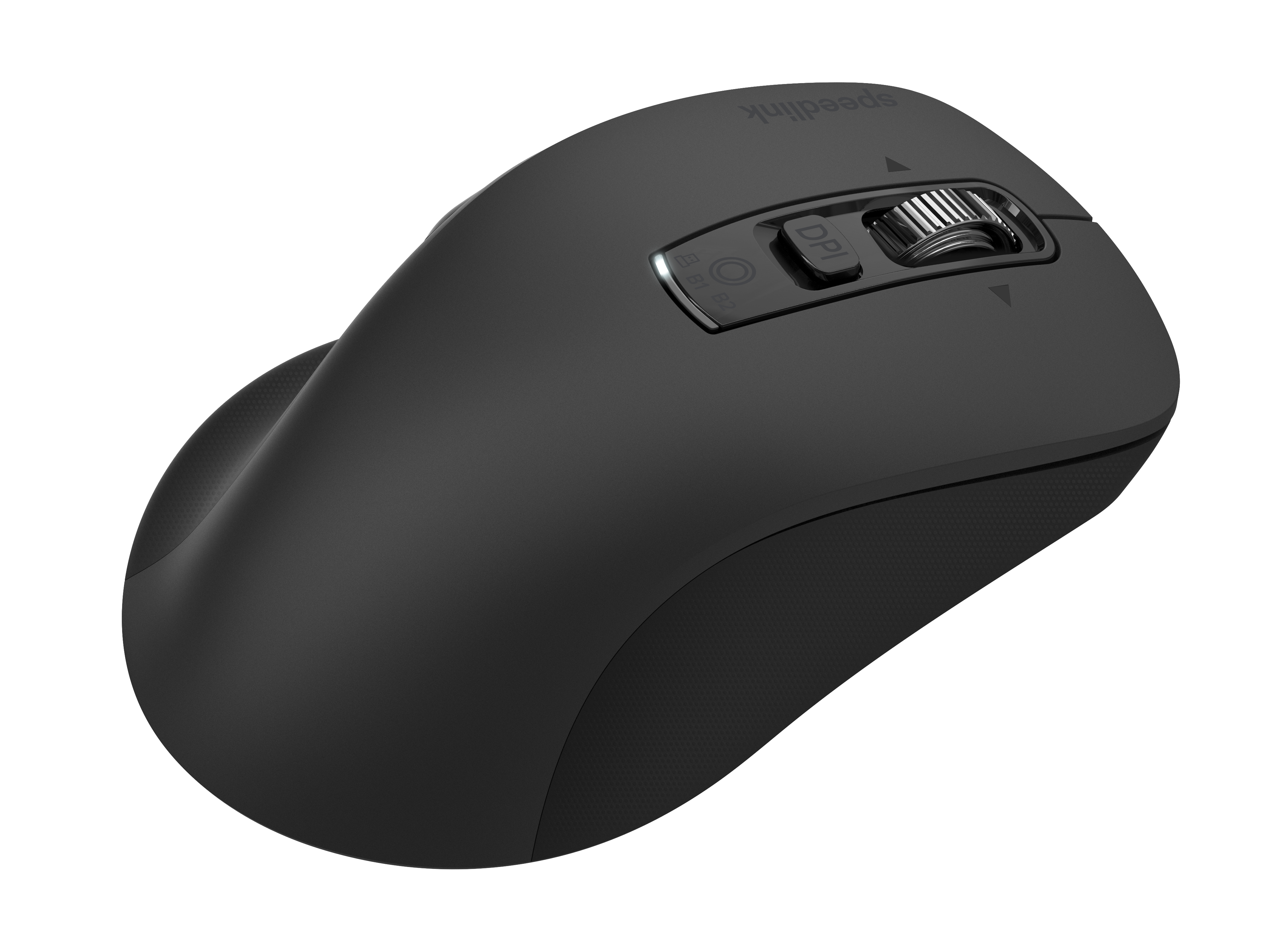 VELORA wiederaufladbare Maus - kabellos, Bluetooth, Smart Flying Scroll Wheel, schwarz