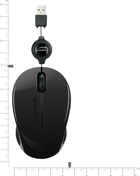 Speedlink Beenie mouse sl610012bk USB Mouse 3 tasti 1200dpi Nero 