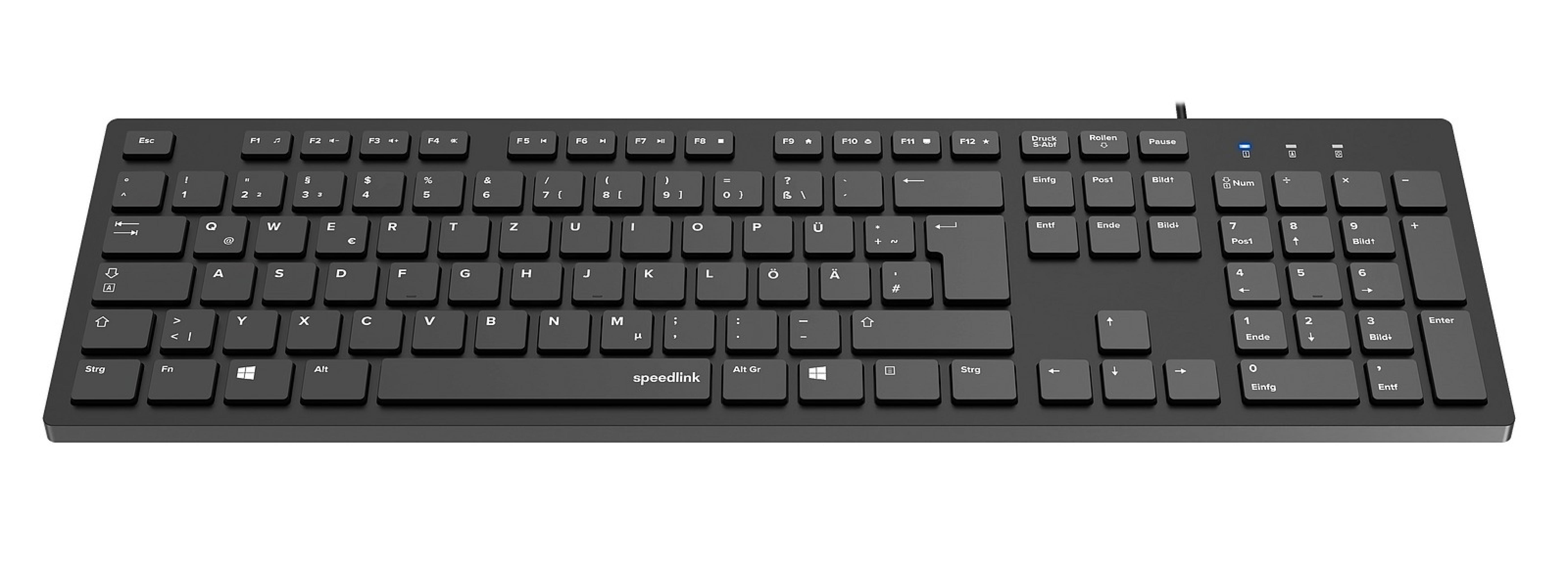 SPEEDLINK NIALA Keyboard, black - DE Layout