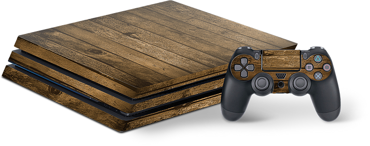 Sticker for PS4 PRO & Controller, Wood