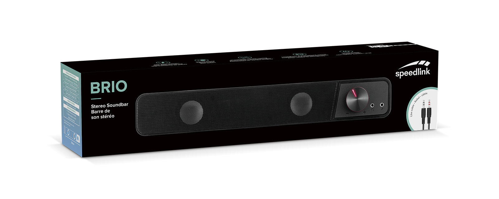 BRIO Stereo Soundbar, schwarz | SL-810200-BK