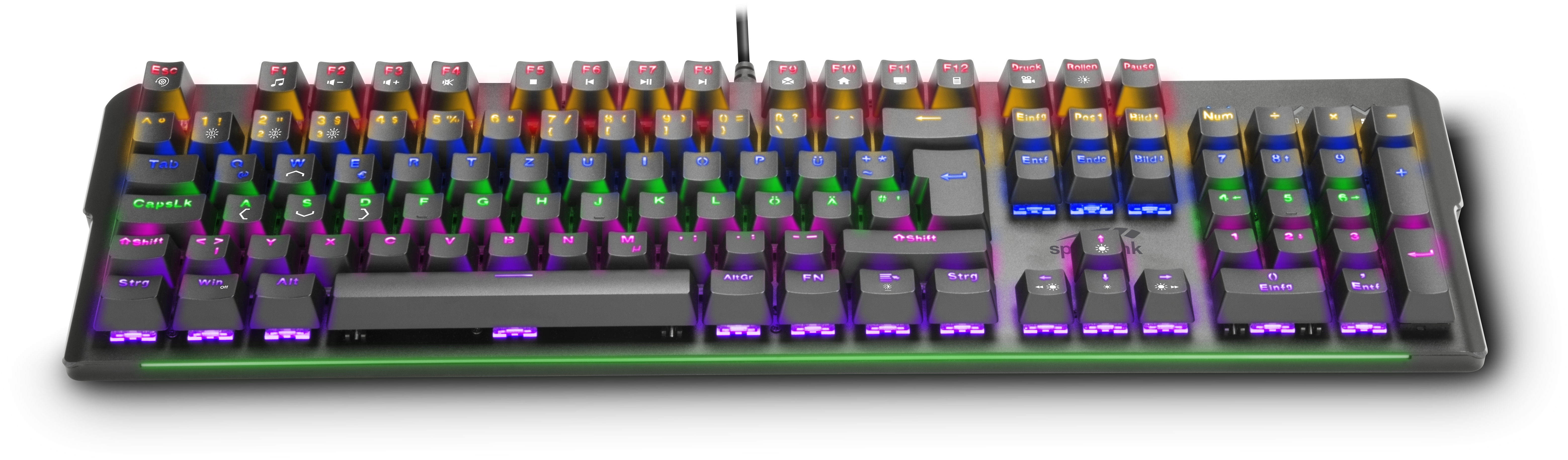 VELA LED Mechanical Gaming Keyboard, black, US Layout