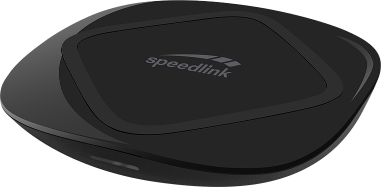 Schwarzes Speedlink Mauspad mit ergonomischer Form und rutschfester Unterseite für optimalen Komfort