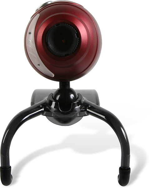 Snappy Mic Webcam, 350k Pixel, red