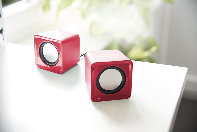 TWOXO Stereo Speakers, red
